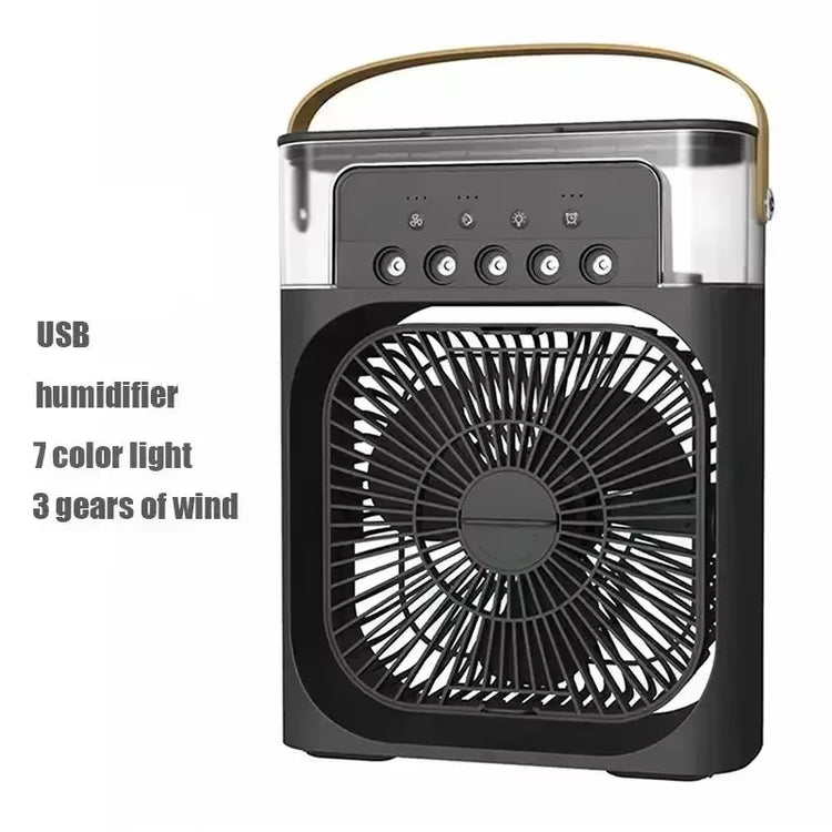 New 3 in 1 Portable Fan Air Conditioner Household Mini Air Cooler LED Night Light Humidifier Air Adjustment Fan Office Home Fan