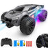 High Speed RC Car, Remote Control Car, 1:22 Scale 2WD Off-Road RC Racing Car with Headlight for 4-12 Years Old Kids Adults, Gray