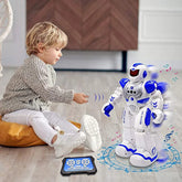 Remote Control Robot Singing Dancing Programmable with Infrared Gesture Age 3 -8 Child Blue