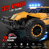 Remote Control Car for Boys, RC Cars, 1:12 Monster RC Truck off Road with LED Headlight and Rechargeable Battery Gifts for Adults Boys 8-12