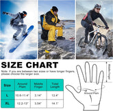Electric Rechargeable Battery Thermal Gloves for Men Women, 7.4V Touchscreen Waterproof Windproof Heated Gloves for Hiking Skiing, Outdoor Indoor Portable Battery Hand Warmer