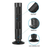 Tower Fan Bladeless Fan Tower Electric Fan Mini Vertical Air Conditioner Fan Handheld Fan