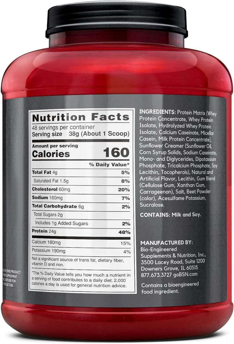 SYNTHA-6 EDGE Protein Powder, Strawberry Flavored Powder with Hydrolyzed Whey, Micellar Casein, for Muscle Gain, Low Sugar, 24G Protein, Strawberry Milkshake, 48 Servings, 4.01 Pound (Pack of 1)