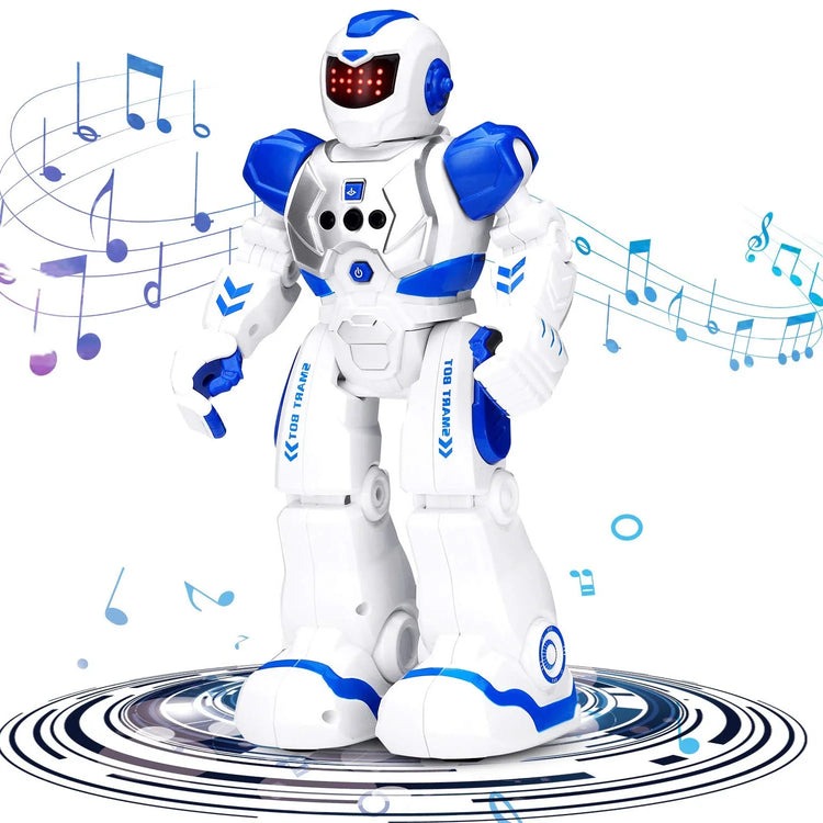 Remote Control Robot Singing Dancing Programmable with Infrared Gesture Age 3 -8 Child Blue