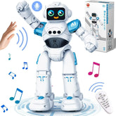 RC Robot Toy for Kids Smart Talking Voice Remote Control Robot Gesture Sensing Emo Robot Toy for Boys Girls Birthday Gift