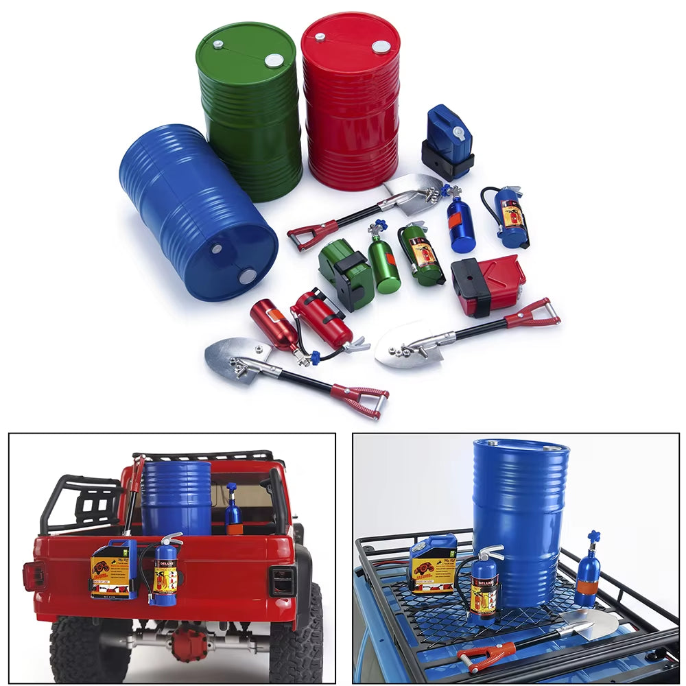 RC Car Simulated Decoration Tools Accessories Mini Toys for 1/10 RC Crawler Axial SCX10 90046 TRX4 TRX6 6X6