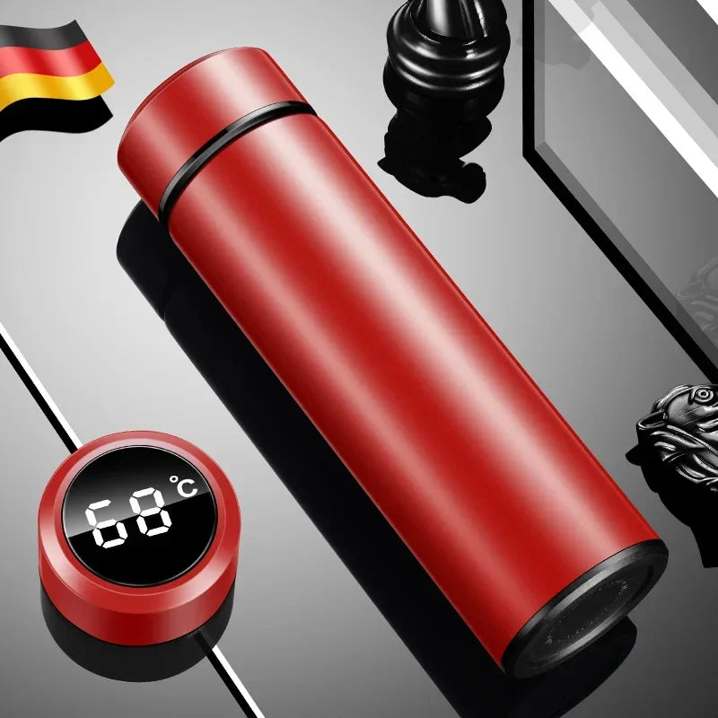 500ML Temperature Display Thermos Cup Stainless Steel Divided Thermos Bottle Outdoor Vacuum Insulated Cup Father&