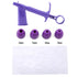 DIY Baking Tool Pearl Applicator with 4 Transfer Heads Fondant Cake Plaid Embossed Mold Cake Decoration Coating Tool