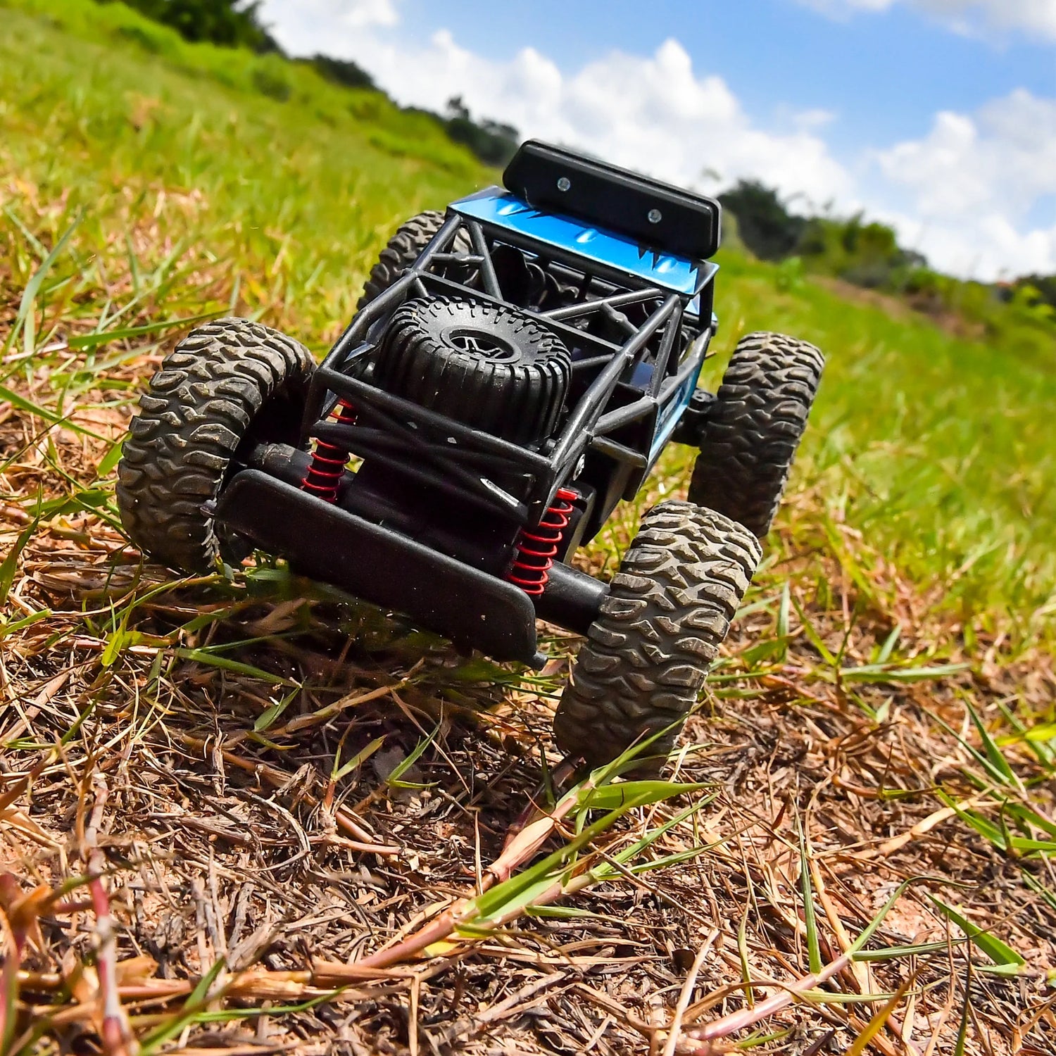 Remote Control Cars for Kids, 1:20 Scale RC Monster Trucks with Lights, All Terrain off Road RC Cars for Kids 3-6 6-12