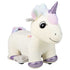 6V Electric Animal Ride on Toy Unicorn Kids Plush Ride-On W/ Music & Handlebars