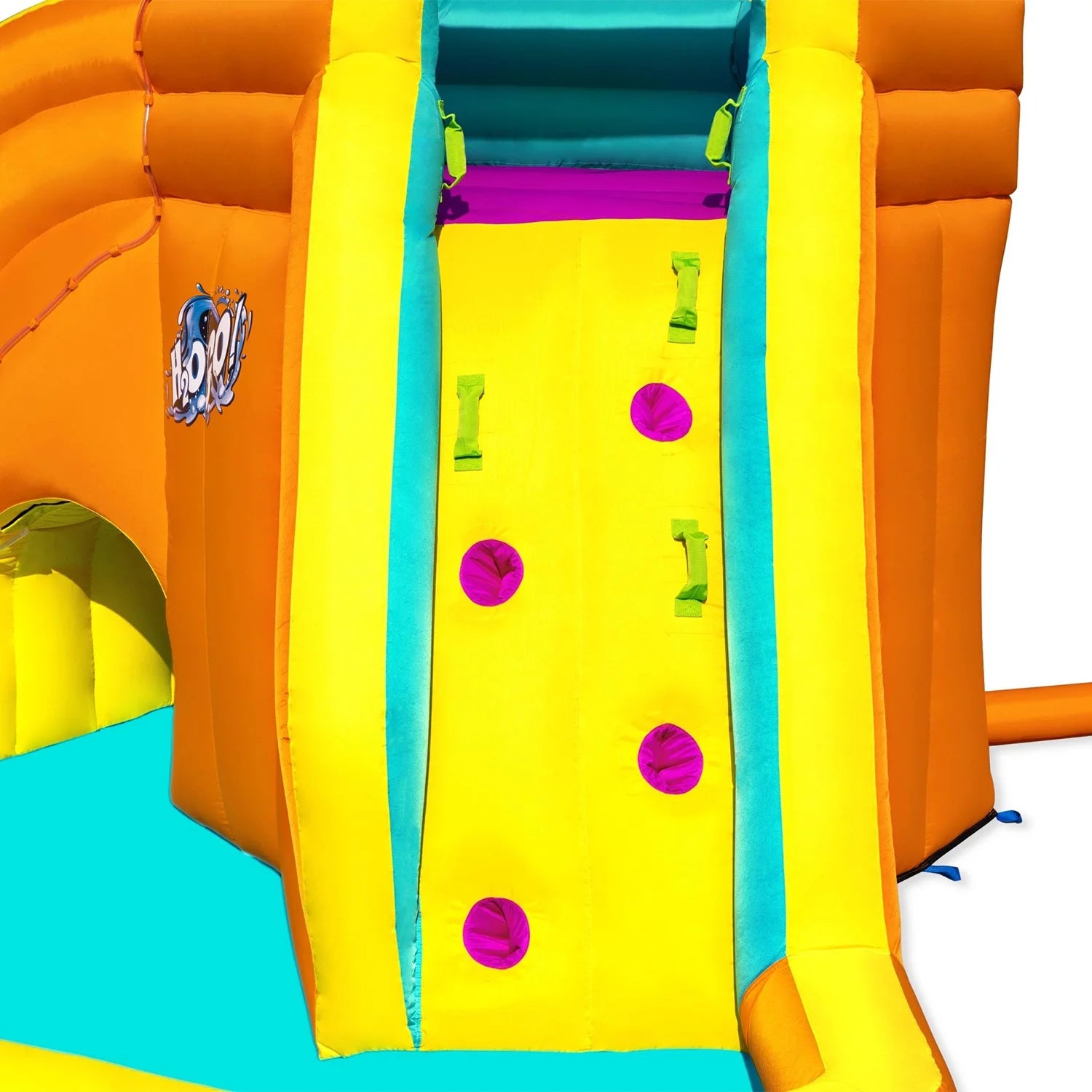 H2OGO! Tidal Tower Slide Kids Backyard Inflatable Water Park W/ Slide and Air Blower
