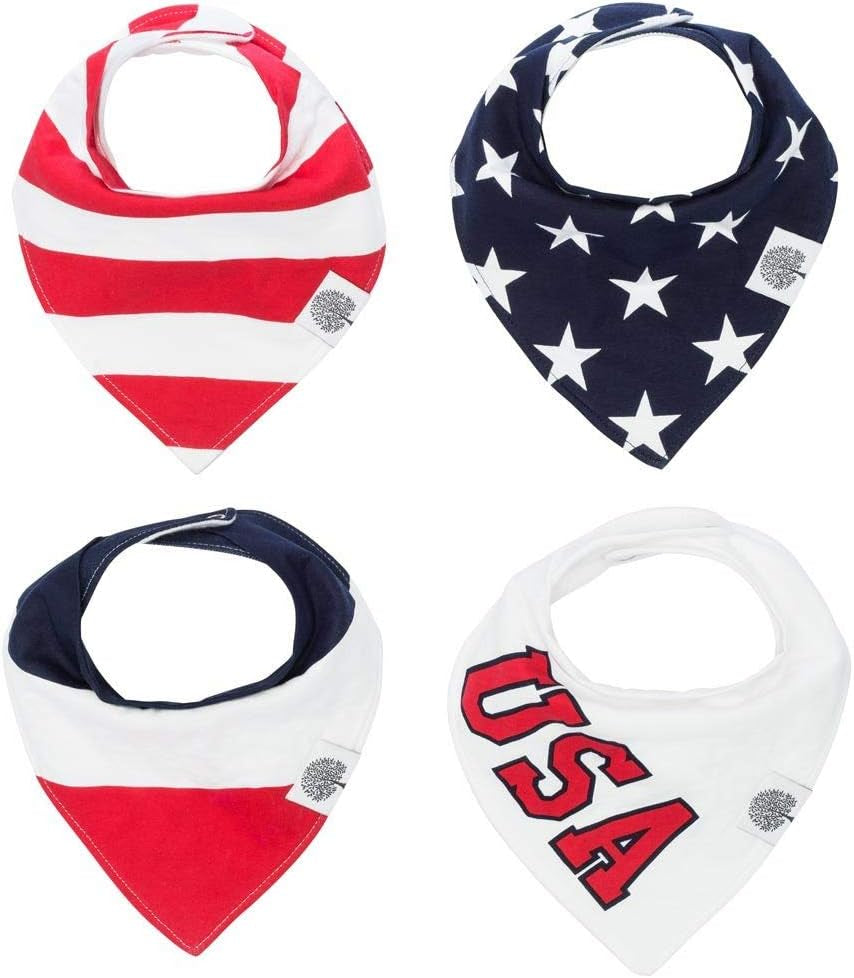 Parker Baby Bandana Drool Bibs for Boys, Girls & Unisex - Soft & Stylish Teething Bibs for Babies