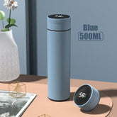500ML Temperature Display Thermos Cup Stainless Steel Divided Thermos Bottle Outdoor Vacuum Insulated Cup Father&