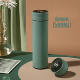 500ML Temperature Display Thermos Cup Stainless Steel Divided Thermos Bottle Outdoor Vacuum Insulated Cup Father&
