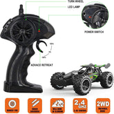 Remote Control Car, RC Cars for Boys Age 8-12, Toys Cars for Boys Age 4-7, 1:18 2.4Ghz Monster RC Truck Toys for Girls, off Road RC Crawler Easter Basket Stuffers Gifts for Kids(Black Green)