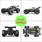 Remote Control Car, RC Cars for Boys Age 8-12, Toys Cars for Boys Age 4-7, 1:18 2.4Ghz Monster RC Truck Toys for Girls, off Road RC Crawler Easter Basket Stuffers Gifts for Kids(Black Green)
