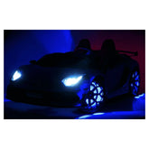 24V Lamborghini Aventador W/ Swappable Battery - Electric Car for Kids with 3 Speeds, Leather Seat, Remote, MP3 Music by Bluetooth, FM Radio, Rubber Tires (Yellow)