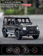1/32 G700 Alloy Car Model Simulation Toy Diecast Vehicles Off-Road SUV with Sound N Light Collectible Kids&