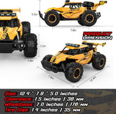 Remote Control Car for Boys, RC Cars, 1:12 Monster RC Truck off Road with LED Headlight and Rechargeable Battery Gifts for Adults Boys 8-12