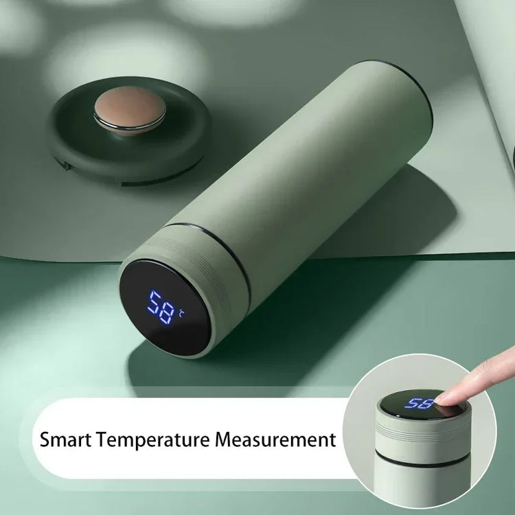 500ML Temperature Display Thermos Cup Stainless Steel Divided Thermos Bottle Outdoor Vacuum Insulated Cup Father&