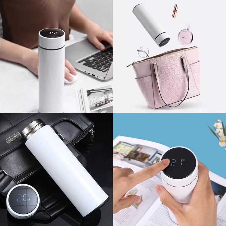 500ML Temperature Display Thermos Cup Stainless Steel Divided Thermos Bottle Outdoor Vacuum Insulated Cup Father&