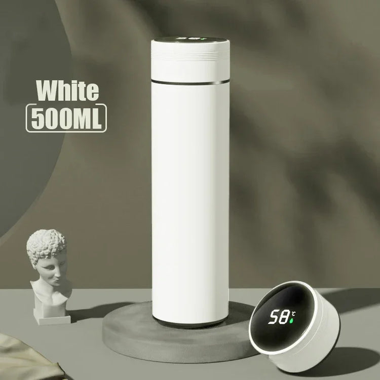 500ML Temperature Display Thermos Cup Stainless Steel Divided Thermos Bottle Outdoor Vacuum Insulated Cup Father&