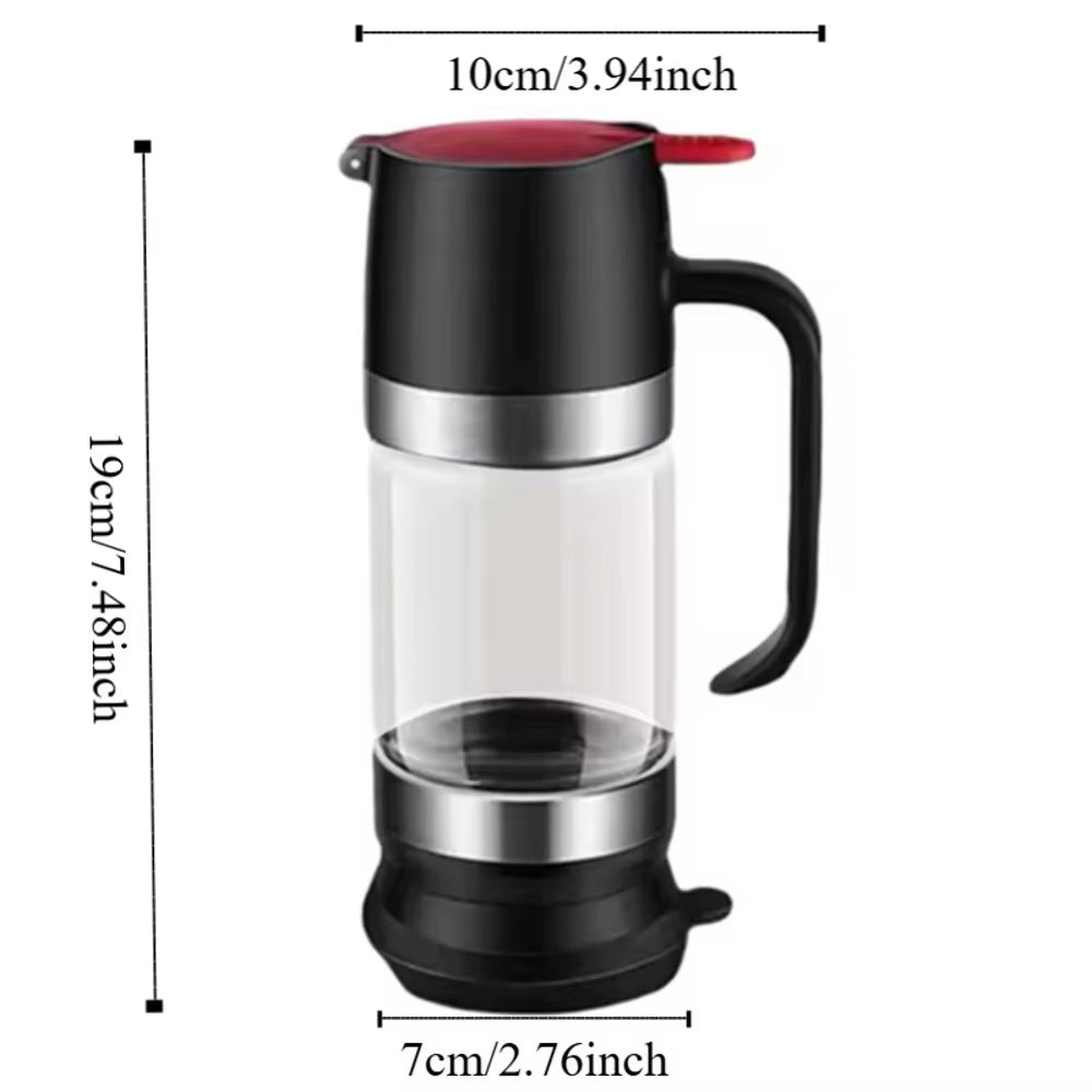 Durable 300 ML Glass Honey Dispenser with Handle Clear No Drip Honey Jar Leak-Proof Press Type Honeys Bottle Bread