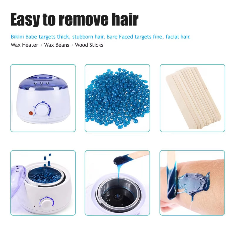 500Ml Hair Removal Wax Melting Machine Wax-Melt Epilator Quick Heater Wax Melting Pot Hair Removal Wax Beans Waxing Machine