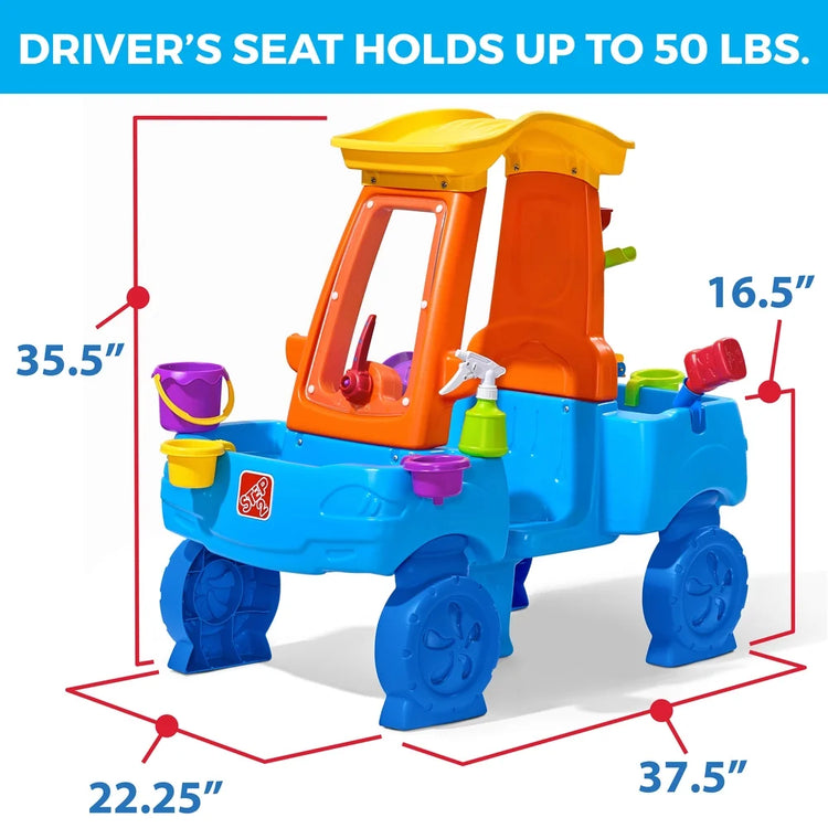 Car Wash Splash Center Blue Plastic Water Table for Toddlers