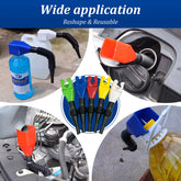 1Pcs Car Refueling Funnel Gasoline Foldable Engine Oil Funnel Tool Plastic Funnel Car Refueling Tool Auto Accessories