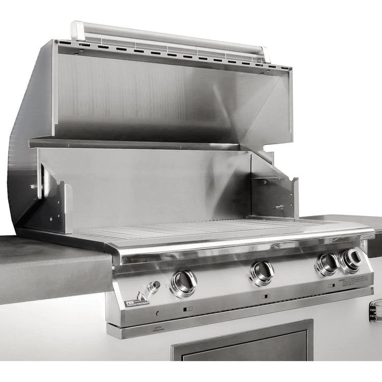 T-Series Commercial 39-Inch Built-In Natural Gas Grill with Timer - S36TNG