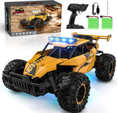 Remote Control Car for Boys, RC Cars, 1:12 Monster RC Truck off Road with LED Headlight and Rechargeable Battery Gifts for Adults Boys 8-12