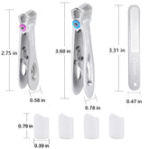 Thick Nail Clippers with Catcher, Full Anti-Splash Nail Clippers for Men & Women, Wide Jaw Opening Toenail Clippers for Seniors, Adult Fingernail Cutter & Toe Nail Clipper Catch All Nail Clippings
