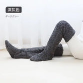 Hot Fluffy Thigh High Socks for Pregnant Women Elderly Legs Snuggle Long Paws Fuzzy Leggings over Knee Slippers Hairy Stockings