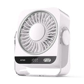 KIMMOO Desk Fan for Bedroom, 199 Speeds Turbo Airflow, Portable Fan with Ice Cooling, Digital Display Quiet Table Fan, 270° Rotating Small Rechargeable Battery Desktop Fans for Home Office