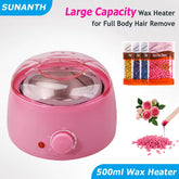 500Ml Hair Removal Wax Melting Machine Wax-Melt Epilator Quick Heater Wax Melting Pot Hair Removal Wax Beans Waxing Machine