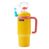 24Oz Stainless Steel Whale Fountain Tumbler with Handle Drinking Cup with Straw Whale Squirt Water Cup 710Ml Drinking Cup