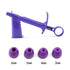 DIY Baking Tool Pearl Applicator with 4 Transfer Heads Fondant Cake Plaid Embossed Mold Cake Decoration Coating Tool