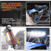 Remote Control Cars for Kids, 1:20 Scale RC Monster Trucks with Lights, All Terrain off Road RC Cars for Kids 3-6 6-12