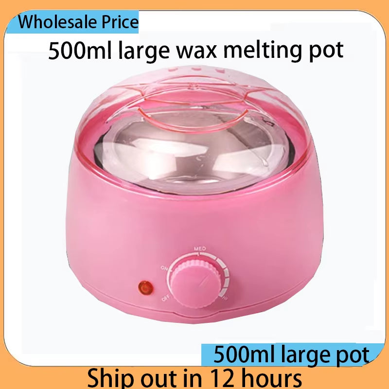 500Ml Hair Removal Wax Melting Machine Wax-Melt Epilator Quick Heater Wax Melting Pot Hair Removal Wax Beans Waxing Machine